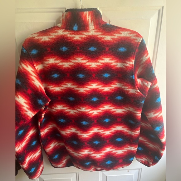 Patagonia Synchilla Womens Wild Desert Aztec Snap T Fleece Pullover Medium - Picture 7 of 9